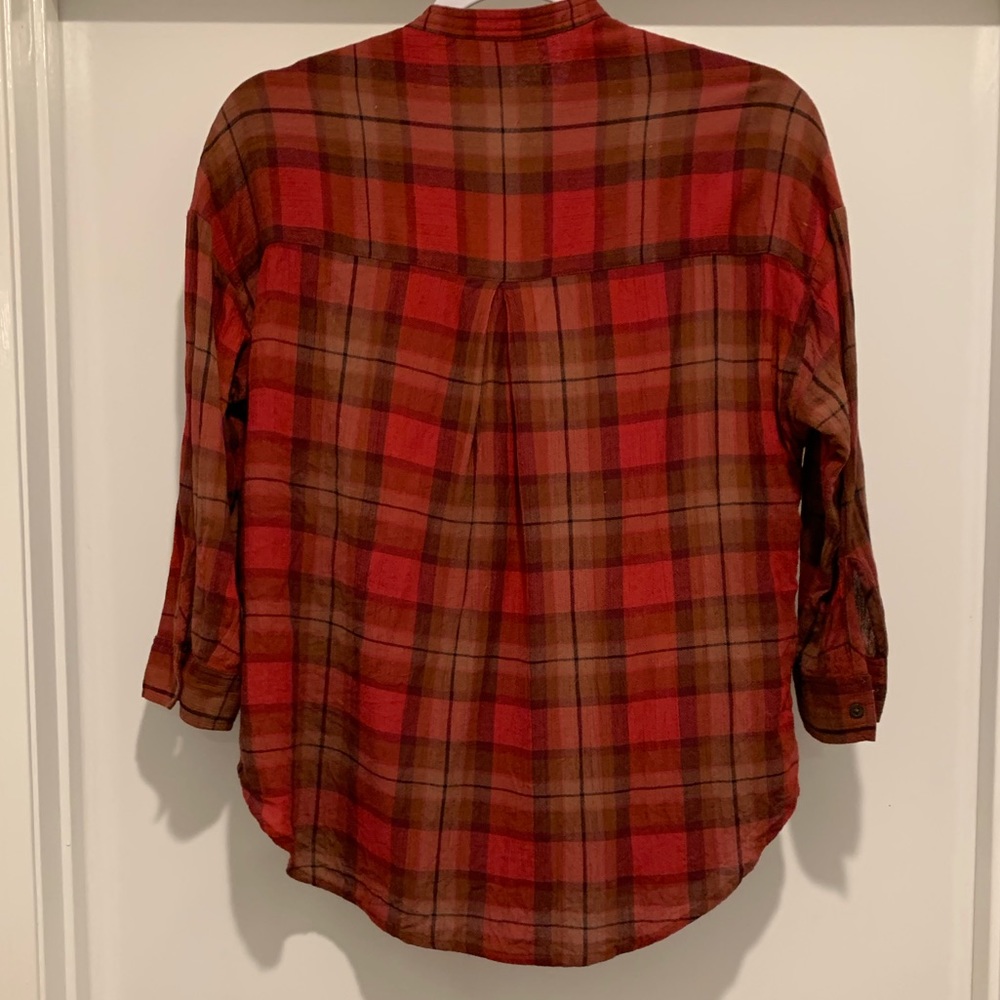 Lucky Brand Button Down plaid top - Picture 5 of 5
